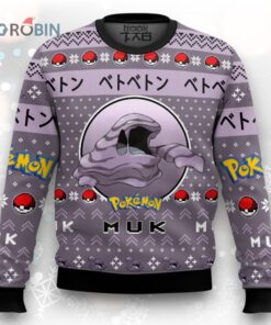 Pokemon Gen 1 Muk Ugly Christmas Sweater