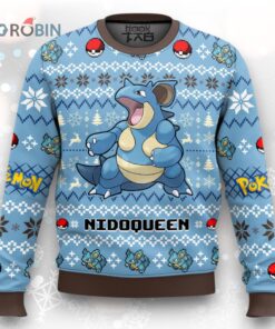 Pokemon Gen 1 Nidoqueen Ugly Christmas Sweater