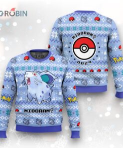 Pokemon Gen 1 Nidoran♀ Ugly Christmas Sweater