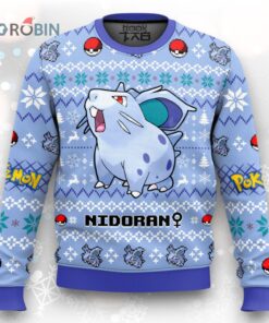 Pokemon Gen 1 Nidoran♀ Ugly Christmas Sweater