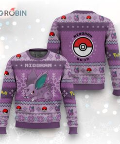 Pokemon Gen 1 Nidoran♂ Ugly Christmas Sweater
