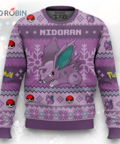 Pokemon Gen 1 Nidoran♂ Ugly Christmas Sweater