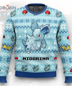 Pokemon Gen 1 Nidorina Ugly Christmas Sweater