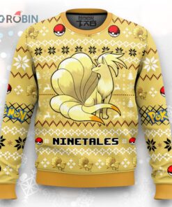 Pokemon Gen 1 Ninetales Ugly Christmas Sweater