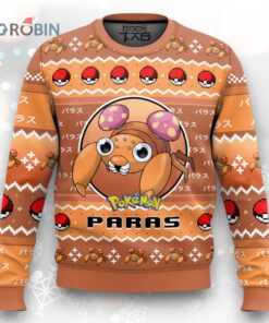 Pokemon Gen 1 Paras Ugly Christmas Sweater