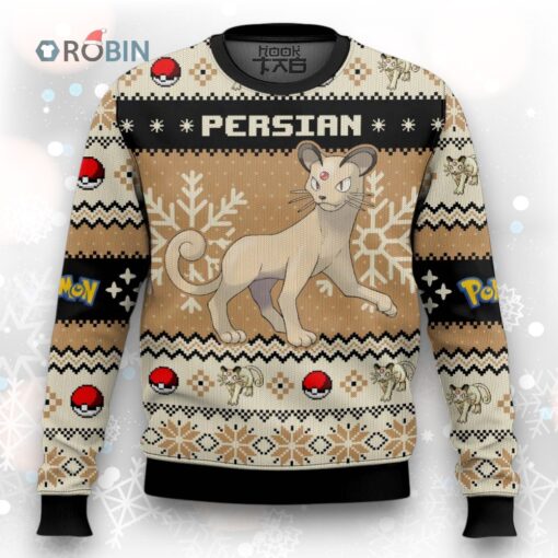 Pokemon Gen 1 Persian Ugly Christmas Sweater