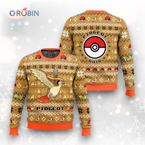 Pokemon Gen 1 Pidgeot Ugly Christmas Sweater