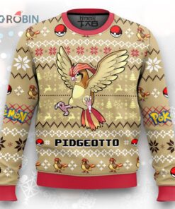 Pokemon Gen 1 Pidgeotto Ugly Christmas Sweater