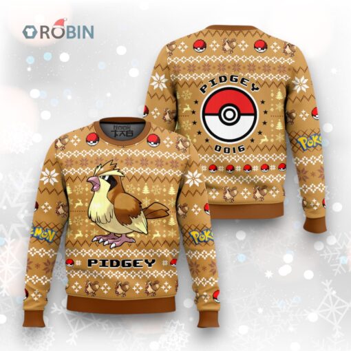 Pokemon Gen 1 Pidgey Ugly Christmas Sweater