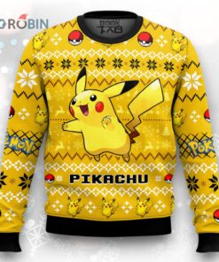 Pokemon Gen 1 Pikachu Ugly Christmas Sweater