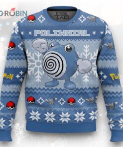 Pokemon Gen 1 Poliwhirl Ugly Christmas Sweater