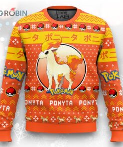 Pokemon Gen 1 Ponyta Ugly Christmas Sweater