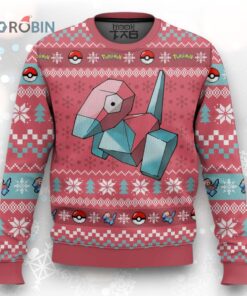Pokemon Gen 1 Porygon Ugly Christmas Sweater