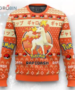 Pokemon Gen 1 Rapidash Ugly Christmas Sweater