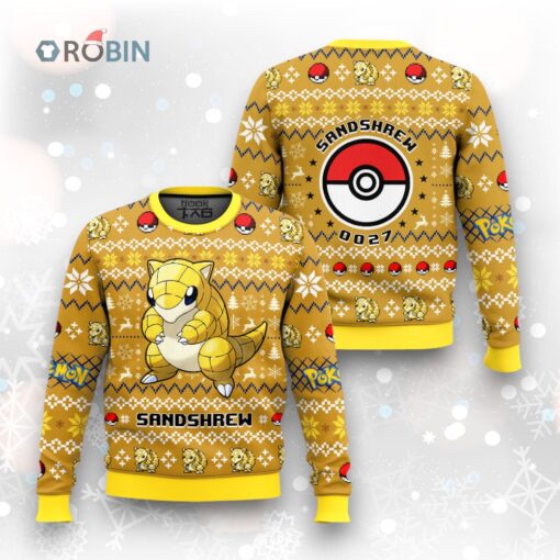 Pokemon Gen 1 Sandshrew Ugly Christmas Sweater