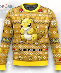 Pokemon Gen 1 Sandshrew Ugly Christmas Sweater