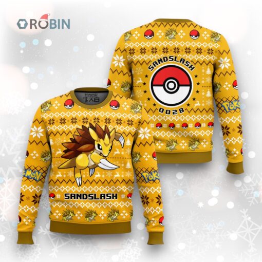 Pokemon Gen 1 Sandslash Ugly Christmas Sweater