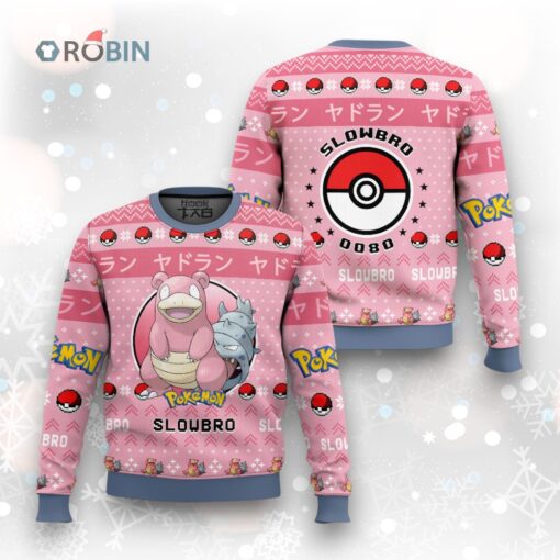 Pokemon Gen 1 Slowbro Ugly Christmas Sweater