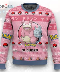 Pokemon Gen 1 Slowbro Ugly Christmas Sweater
