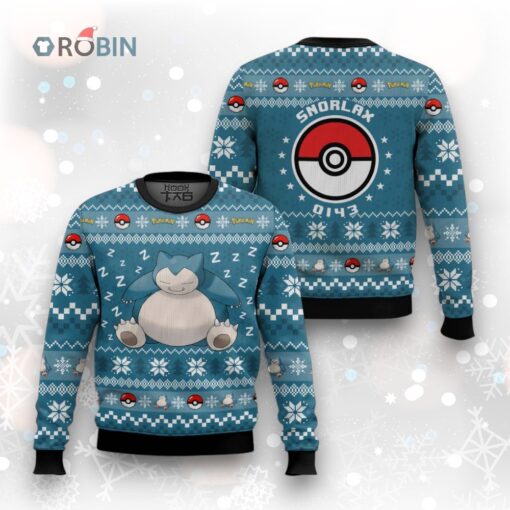 Pokemon Gen 1 Snorlax Ugly Christmas Sweater