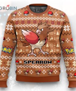Pokemon Gen 1 Spearow Ugly Christmas Sweater