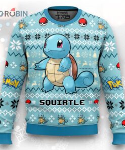 Pokemon Gen 1 Squirtle Ugly Christmas Sweater