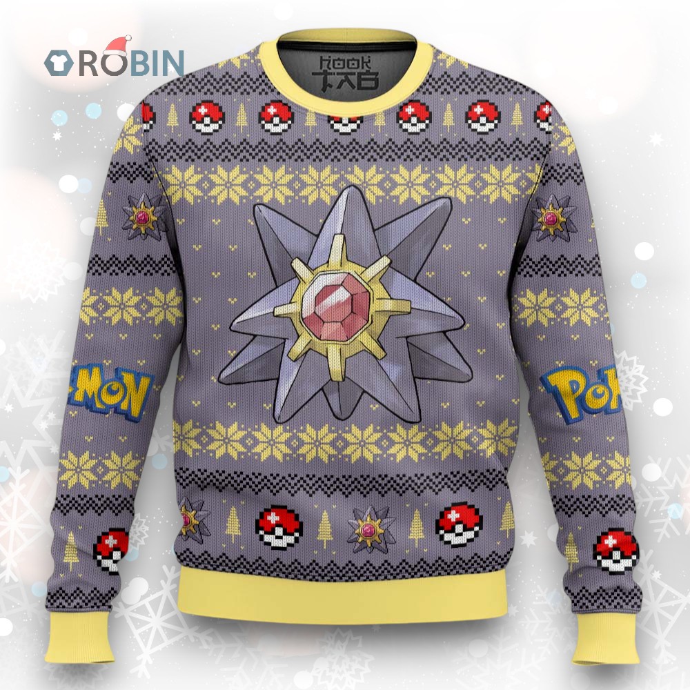 Pokemon Gen 1 Starmie Ugly Christmas Sweater Pokemon Gen 1 Starmie Ugly Christmas Sweater