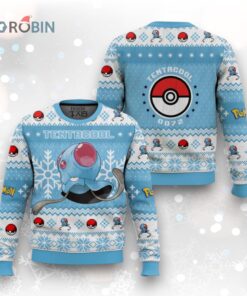 Pokemon Gen 1 Tentacool Ugly Christmas Sweater