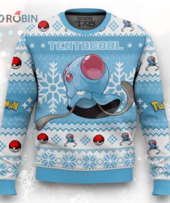 Pokemon Gen 1 Tentacool Ugly Christmas Sweater
