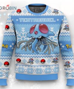 Pokemon Gen 1 Tentacruel Ugly Christmas Sweater