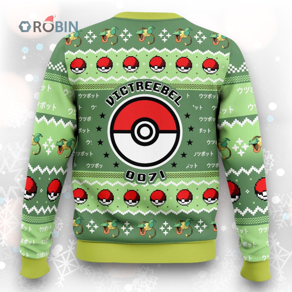 Pokemon Gen 1 Victreebel Ugly Christmas Sweater Pokemon Gen 1 Victreebel Ugly Christmas Sweater