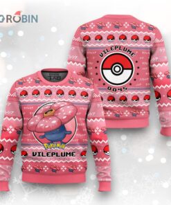 Pokemon Gen 1 Vileplume Ugly Christmas Sweater