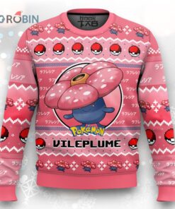Pokemon Gen 1 Vileplume Ugly Christmas Sweater