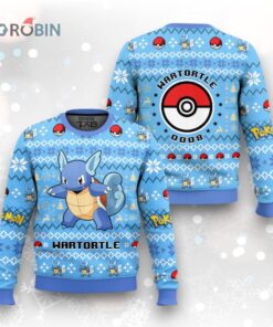 Pokemon Gen 1 Wartortle Ugly Christmas Sweater