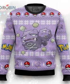 Pokemon Gen 1 Weezing Ugly Christmas Sweater