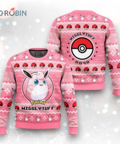 Pokemon Gen 1 Wigglytuff Ugly Christmas Sweater