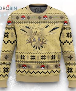 Pokemon Gen 1 Zapdos Ugly Christmas Sweater