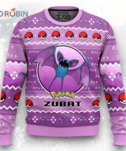 Pokemon Gen 1 Zubat Ugly Christmas Sweater