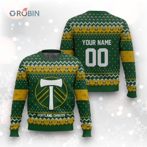Portland Timbers Ugly Christmas Sweater   Festive MLS Holiday Design