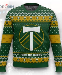 Portland Timbers Ugly Christmas Sweater   Festive MLS Holiday Design