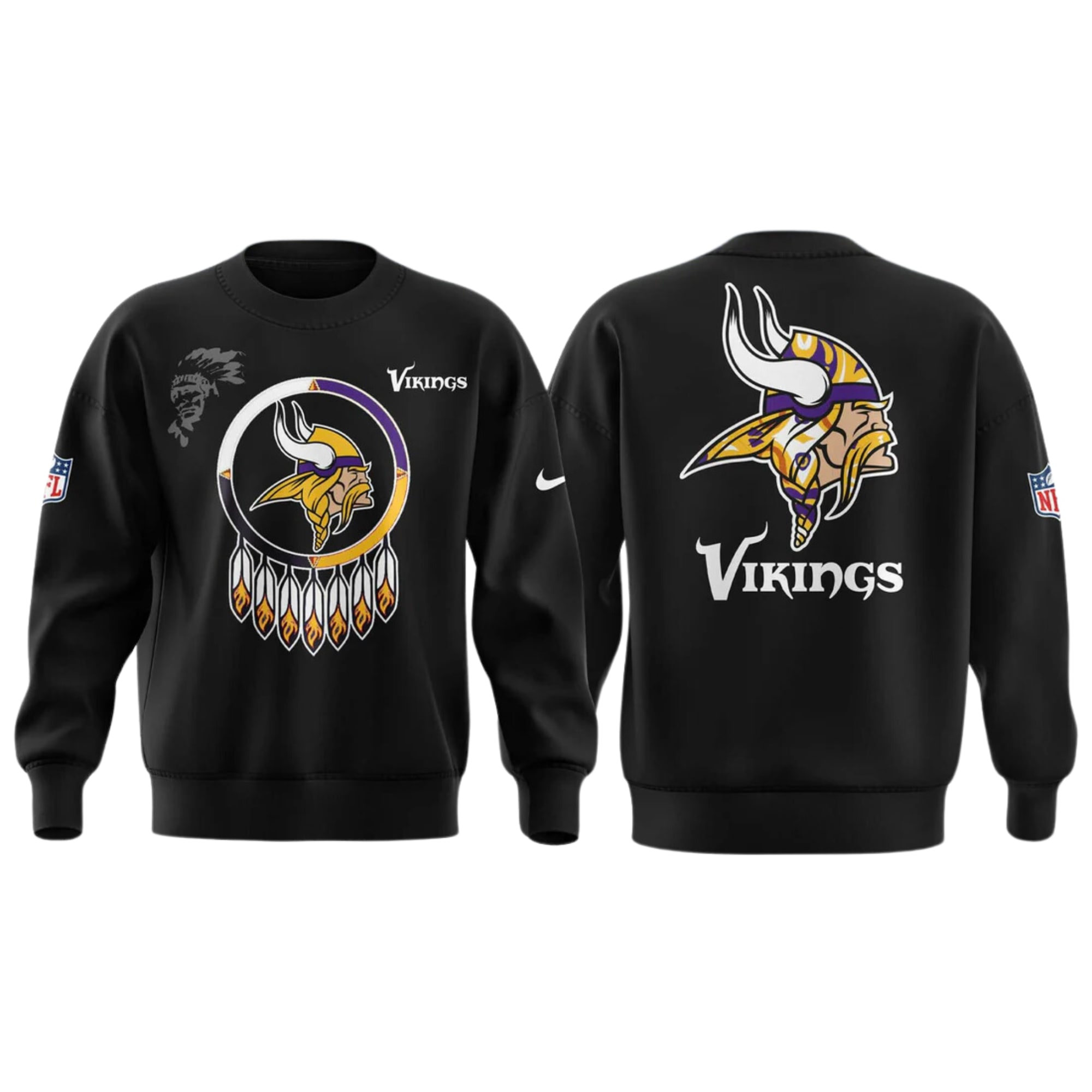 Premium Minnesota Vikings Merch - Vikings Native American Heritage Month Premium Limited Sweatshirt - Gear Up For Game Day, Vikings Team Gifts Premium Minnesota Vikings Merch - Vikings Native American Heritage Month Premium Limited Sweatshirt - Gear Up For Game Day, Vikings Team Gifts