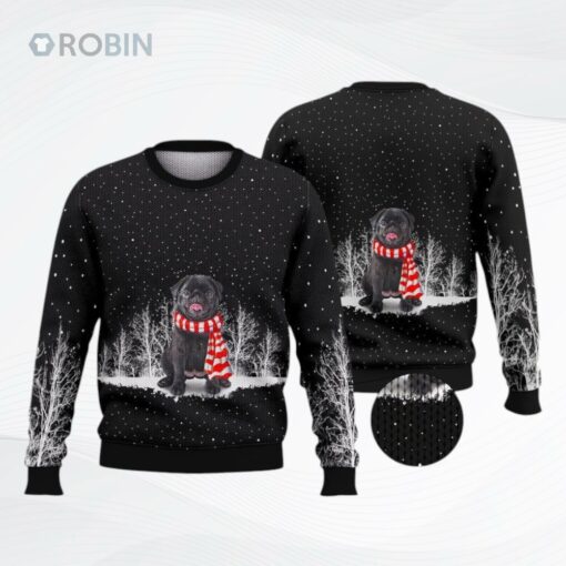 Pug In The Snow Ugly Christmas Sweater