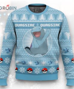 Quagsire Ugly Christmas Sweater   Pokemon Gen 2 Holiday Apparel