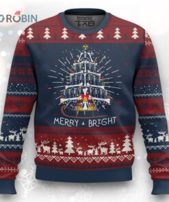 Radiology Ugly Christmas Sweater Merry and Bright Dancing Skeleton Xmas Tree Rad Tech Gift