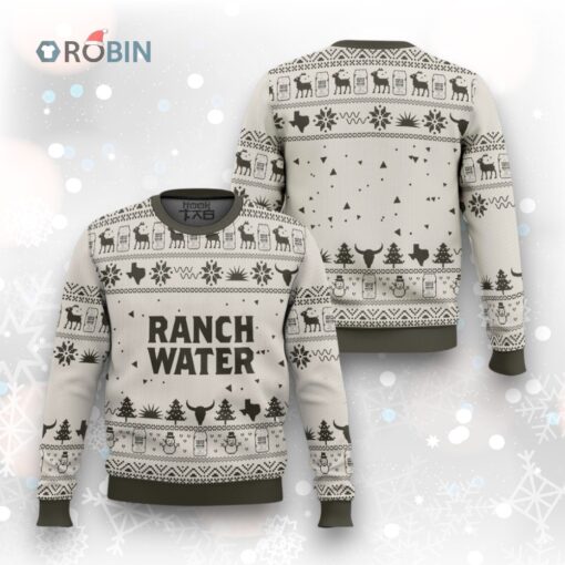 Ranch Water Seltzer Ugly Christmas Sweater