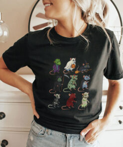 Rat Spooky Witch Boo Zombie Rat Halloween Unisex Shirt