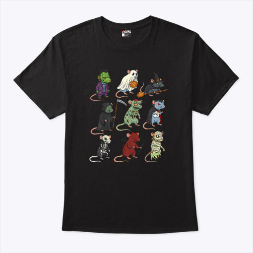 Rat Spooky Witch Boo Zombie Rat Halloween Unisex Shirt