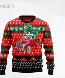 Red Truck Christmas Ugly Christmas Sweater