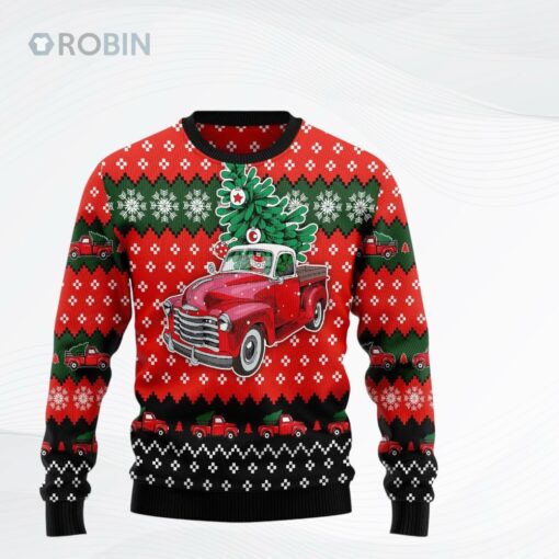 Red Truck Christmas Ugly Christmas Sweater