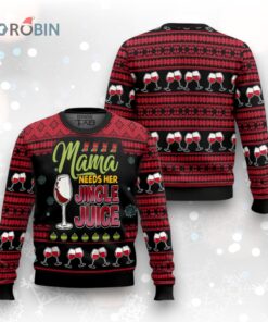 Red Wine Mama Ugly Christmas Sweater